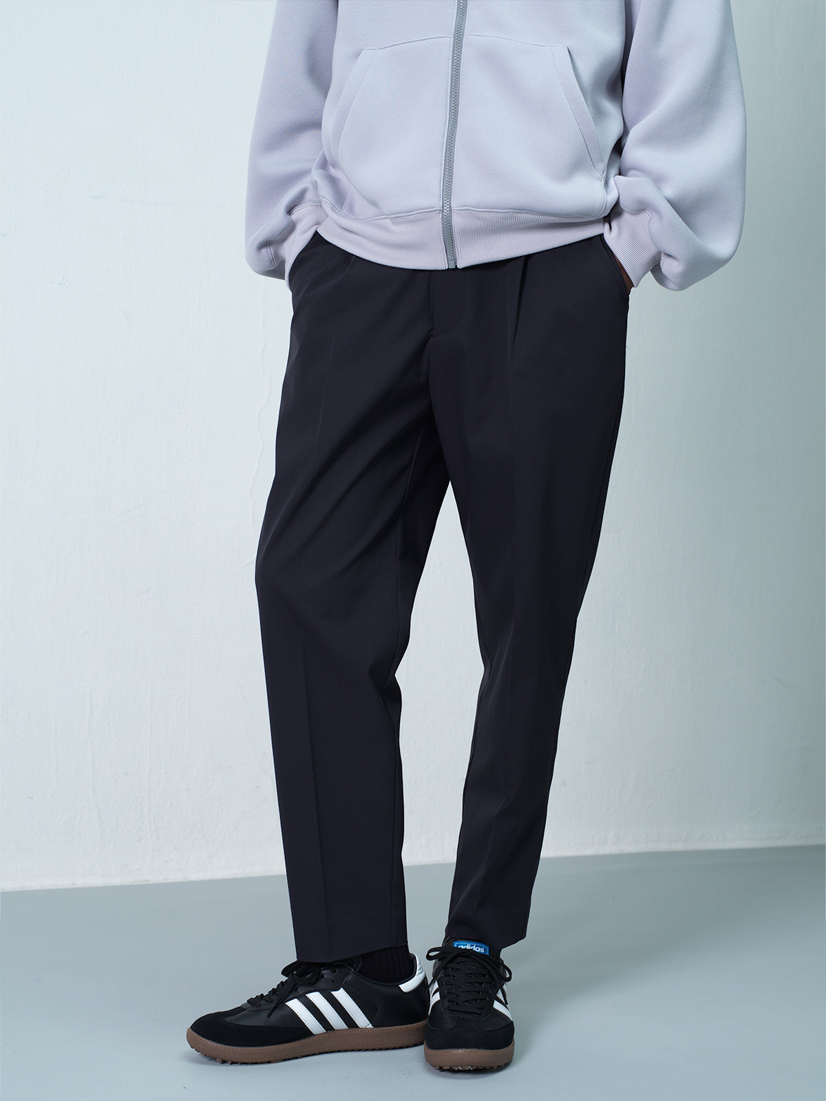 ONE TUCK STRETCH PANTS