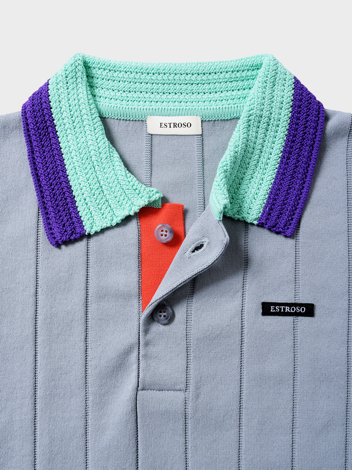 OVERSIZED TEXTURE POLO GR