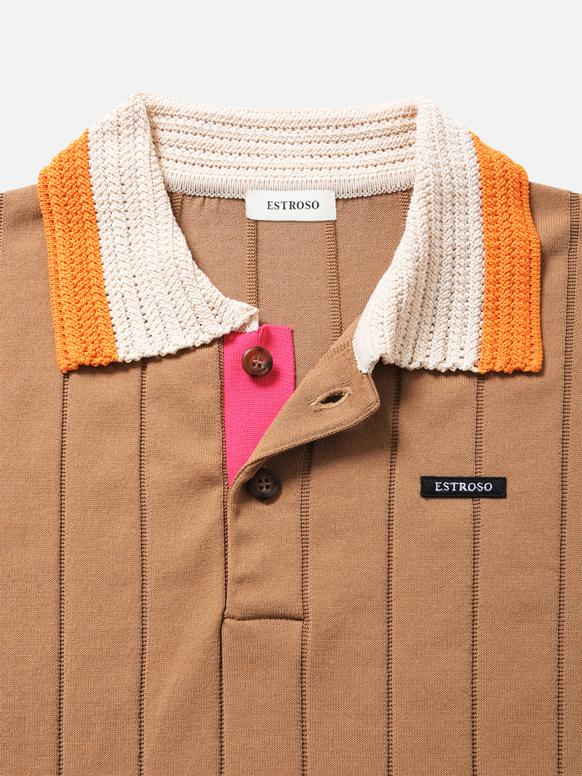 OVERSIZED TEXTURE POLO BG