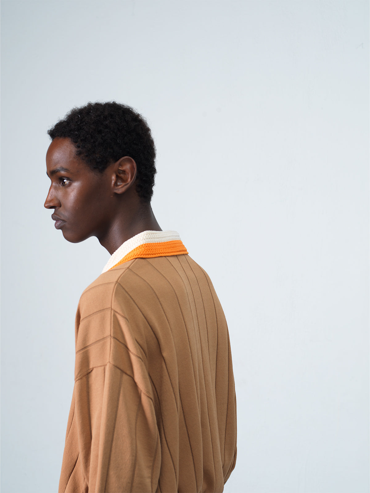 OVERSIZED TEXTURE POLO BG