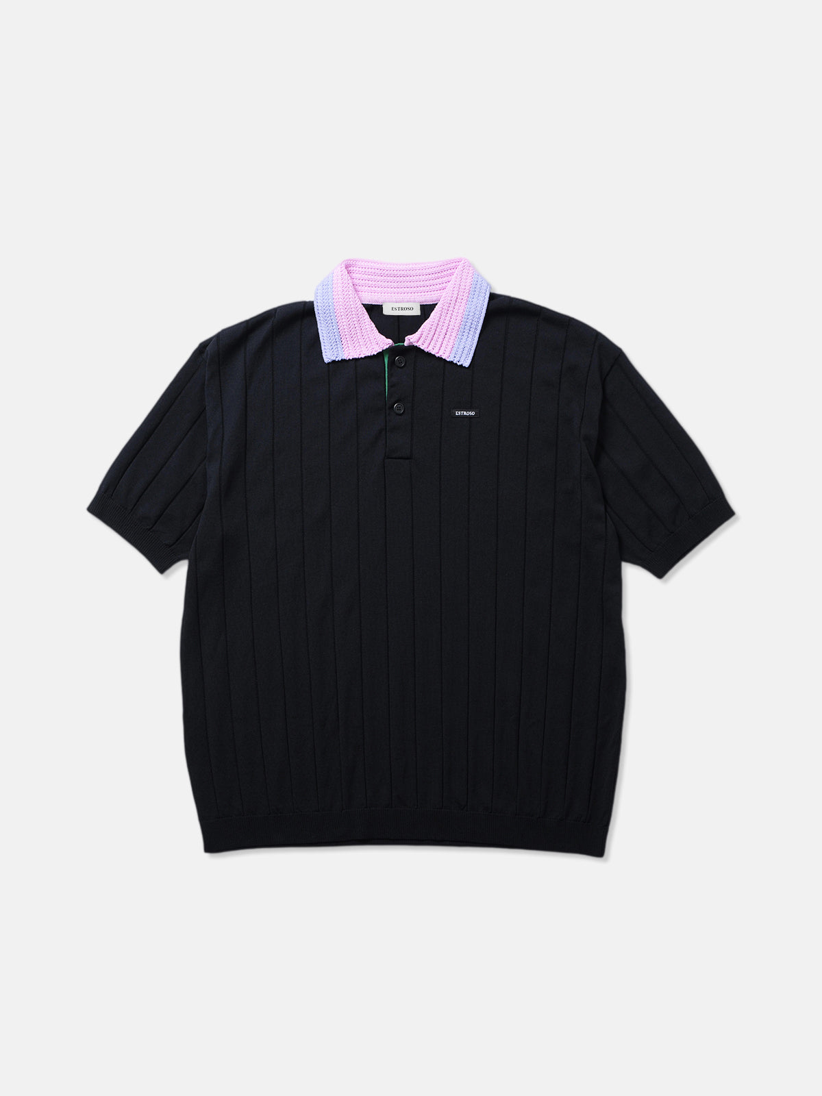 OVERSIZED TEXTURE POLO BK